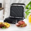 HOMCOM 2100W Health Grill & Pannini Maker - Black - 800-110V70 1 HOMCOM 2100W Health Grill & Pannini Maker - Black - 800-110V70 -Home Kitchen homcom 800110v70 lifestyle1