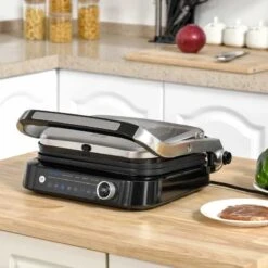 HOMCOM 2100W Health Grill & Pannini Maker - Black - 800-110V70 -Home Kitchen homcom 800110v70 lifestyle2