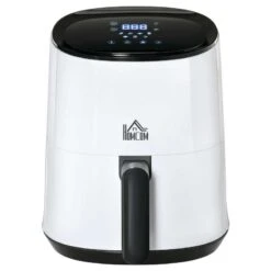 HOMCOM 1300W 2.5 Litre Air Fryer With Digital Display - White - 800-114V70 14 HOMCOM 1300W 2.5 Litre Air Fryer With Digital Display - White - 800-114V70 -Home Kitchen homcom 800114v70 main view