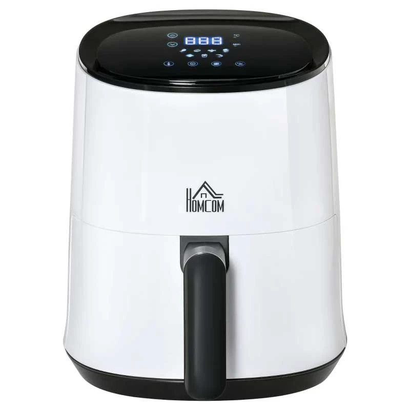 HOMCOM 1300W 2.5 Litre Air Fryer With Digital Display - White - 800-114V70 5 HOMCOM 1300W 2.5 Litre Air Fryer With Digital Display - White - 800-114V70 - Image 3