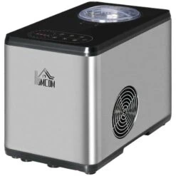 HOMCOM 1.5 Litre Ice Cream Maker - Stainless Steel - 800-116V70 -Home Kitchen homcom 800116v70 1