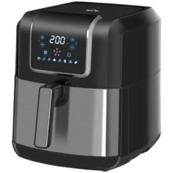 HOMCOM 1700W 6.5 Litre Air Fryer With Digital Display - Black - 800-120V70 -Home Kitchen homcom 800120v70 main view