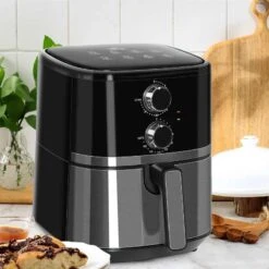 HOMCOM 1500W 4.5 Litre Air Fryer With Rapid Air Circulation - Black - 800-122V70 15 HOMCOM 1500W 4.5 Litre Air Fryer With Rapid Air Circulation - Black - 800-122V70 -Home Kitchen homcom 800122v70