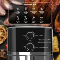 HOMCOM 1500W 4.5 Litre Air Fryer With Rapid Air Circulation - Black - 800-122V70 21 HOMCOM 1500W 4.5 Litre Air Fryer With Rapid Air Circulation - Black - 800-122V70 -Home Kitchen homcom 800122v70 lifestyle