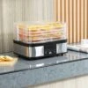 HOMCOM 245W 5 Tier Food Dehydrator - Silver - 800-142V70 -Home Kitchen homcom 800142v70 1 lifestyle