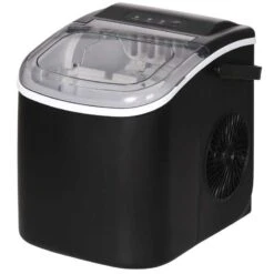 HOMCOM 12 Kg Portable Countertop Ice Maker Machine - Black - 800-154V70BK 14 HOMCOM 12 Kg Portable Countertop Ice Maker Machine - Black - 800-154V70BK -Home Kitchen homcom 800154v70bk
