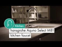 Hansgrohe Aquno Select M81 Single Lever Kitchen Mixer Tap 250 With Pull-Out Spout & Sbox 2 Spray Modes - Matt Black - 73830670 -Home Kitchen hqdefault 10 5