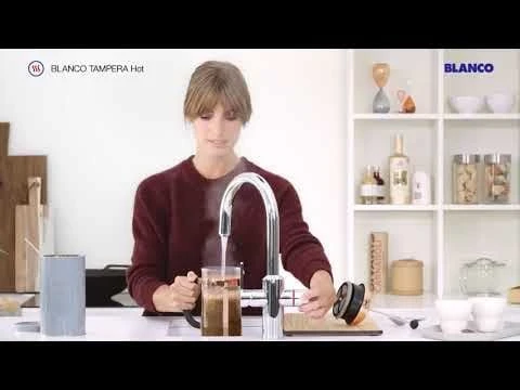 Blanco Drink.hot TAMPERA 3-in-1 Swivel Hose PVD Steel Kitchen Tap - Stainless Steel - 526560 4 Blanco Drink.hot TAMPERA 3-in-1 Swivel Hose PVD Steel Kitchen Tap - Stainless Steel - 526560 - Image 2