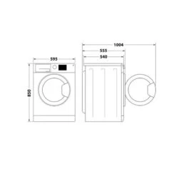 Indesit BDE 86436X S UK N 8/6kg 1400rpm Washer Dryer - Silver -Home Kitchen i n indesit bde86436xsukn 4