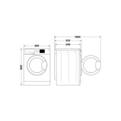 Indesit BDE 86436X W UK N 8/6kg 1400rpm Washer Dryer - White -Home Kitchen i n indesit bde86436xwukn 4