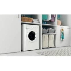 Indesit IWDC 65125 UK N Free Standing 6kg 1200rpm Washer Dryer - White -Home Kitchen i n indesit iwdc65125ukn 2