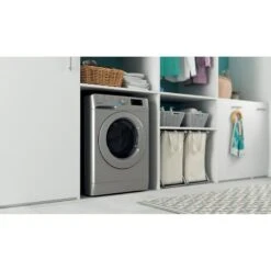 Indesit BDE 86436X S UK N 8/6kg 1400rpm Washer Dryer - Silver -Home Kitchen indesit bde86436xsukn 4 1
