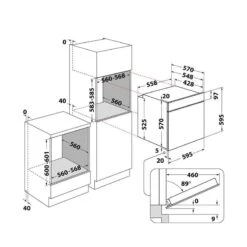 Indesit KFWS 3844 H IX UK Built-In Single Electric Oven - Stainless Steel 14 Indesit KFWS 3844 H IX UK Built-In Single Electric Oven - Stainless Steel -Home Kitchen indesit kfws3844hixuk 5
