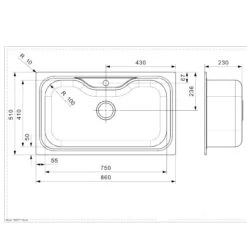 Reginox Jumbo Elegance Inset Kitchen Sink - JUMBO -Home Kitchen jumbodimensions