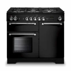 Rangemaster Kitchener 100 Natural Gas Cooker - Black - KCH100NGFBL/C
