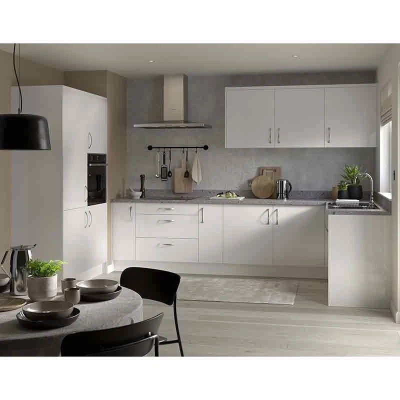 Kitchen Kit Slab 500mm Wall Cabinet - Super Gloss - Light Grey - Flatpacked - FKKF0213 4 Kitchen Kit Slab 500mm Wall Cabinet - Super Gloss - Light Grey - Flatpacked - FKKF0213 - Image 2