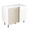 Kitchen Kit Slab 1000mm Blind Corner Base Cabinet - Ultra Matt - Cashmere - Flatpacked - FKKF0609