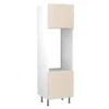 Kitchen Kit Slab 600mm Tall Double Oven Housing - Ultra Matt - Cashmere - Flatpacked - FKKF0621 2 Kitchen Kit Slab 600mm Tall Double Oven Housing - Ultra Matt - Cashmere - Flatpacked - FKKF0621 -Home Kitchen k i kitchen kit fkkf0621