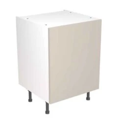 Kitchen Kit Slab 600mm Base Cabinet - Ultra Matt - Light Grey - Flatpacked - FKKF0704
