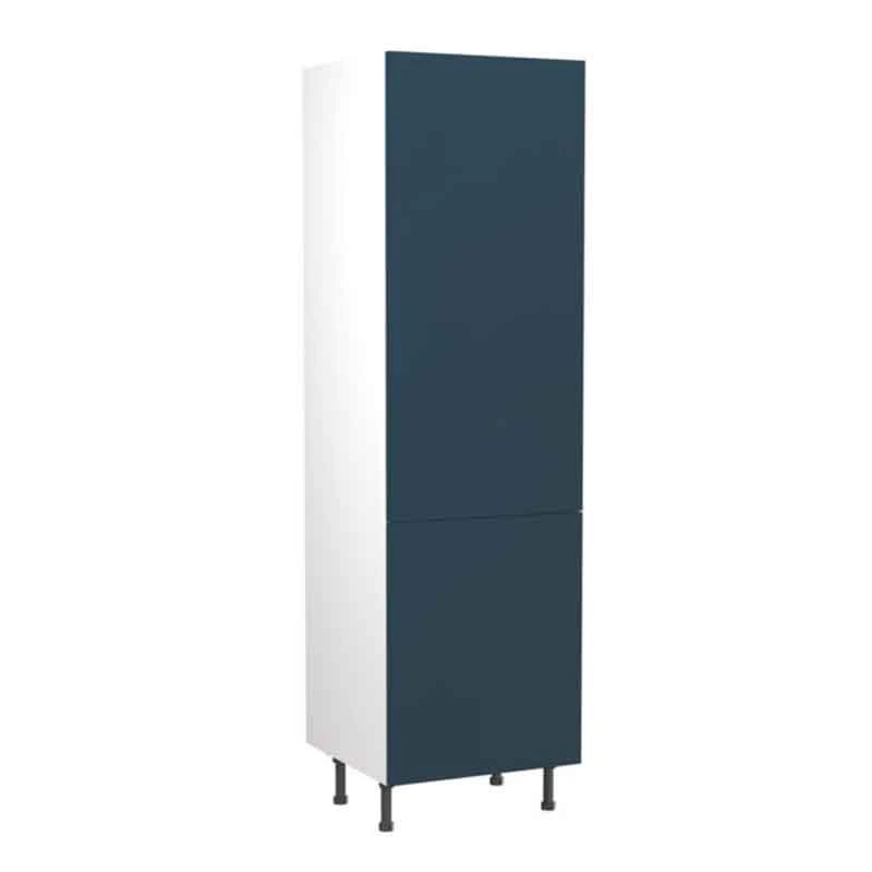 Kitchen Kit Slab 600mm Tall 70/30 Fridge/Freezer Housing - Ultra Matt - Indigo Blue - Flatpacked - FKKF1322 3 Kitchen Kit Slab 600mm Tall 70/30 Fridge/Freezer Housing - Ultra Matt - Indigo Blue - Flatpacked - FKKF1322