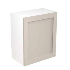Kitchen Kit Shaker 600mm Wall Cabinet - Ultra Matt - Light Grey - Flatpacked - FKKH0714