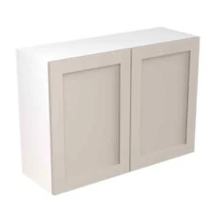 Kitchen Kit Shaker 1000mm Wall Cabinet - Ultra Matt - Light Grey - Flatpacked - FKKH0715