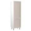 Kitchen Kit Shaker 600mm Tall Larder Cabinet - Ultra Matt - Light Grey - Flatpacked - FKKH0734 -Home Kitchen k i kitchen kit fkkh0734