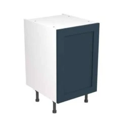 Kitchen Kit Shaker 500mm Base Cabinet - Ultra Matt - Indigo Blue - Flatpacked - FKKH1303