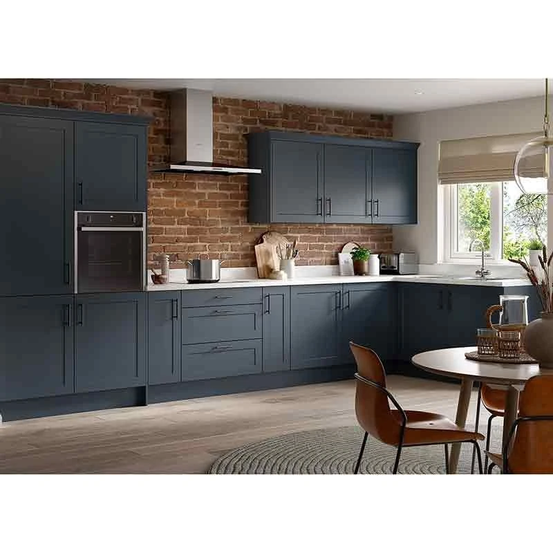 Kitchen Kit Shaker 2400mm Larder Cabinet End Panel - Ultra Matt - Indigo Blue - Flatpacked - FKKH1330 4 Kitchen Kit Shaker 2400mm Larder Cabinet End Panel - Ultra Matt - Indigo Blue - Flatpacked - FKKH1330 - Image 2