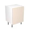 Kitchen Kit J-Pull 600mm Base Cabinet - Super Gloss - Cashmere - Flatpacked - FKKJ0104 -Home Kitchen k i kitchen kit fkkj0104