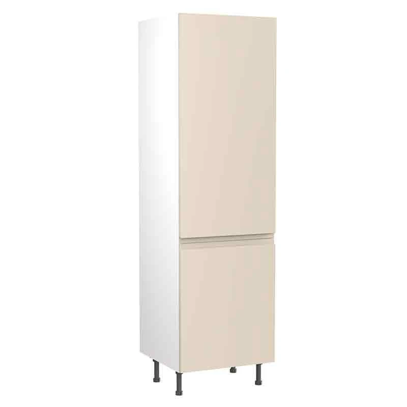 Kitchen Kit J-Pull 600mm Tall 70/30 Fridge/Freezer Housing - Super Gloss - Cashmere - Flatpacked - FKKJ0122 3 Kitchen Kit J-Pull 600mm Tall 70/30 Fridge/Freezer Housing - Super Gloss - Cashmere - Flatpacked - FKKJ0122