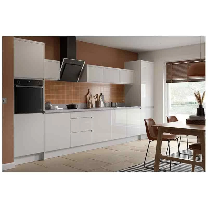 Kitchen Kit J-Pull 300mm Wall Cabinet - Super Gloss - Light Grey - Flatpacked - FKKJ0211 4 Kitchen Kit J-Pull 300mm Wall Cabinet - Super Gloss - Light Grey - Flatpacked - FKKJ0211 - Image 2