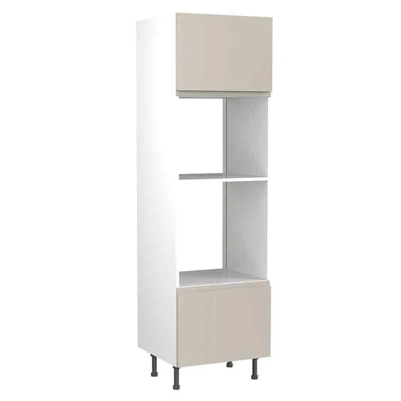 Kitchen Kit J-Pull 600mm Tall Oven & Microwave Housing - Super Gloss - Light Grey - Flatpacked - FKKJ0232 3 Kitchen Kit J-Pull 600mm Tall Oven & Microwave Housing - Super Gloss - Light Grey - Flatpacked - FKKJ0232