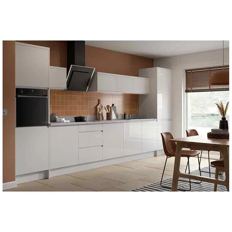 Kitchen Kit J-Pull 150mm Pull Out Base Cabinet - Super Gloss - Light Grey - Flatpacked - FKKJ0251 4 Kitchen Kit J-Pull 150mm Pull Out Base Cabinet - Super Gloss - Light Grey - Flatpacked - FKKJ0251 - Image 2