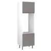 Kitchen Kit J-Pull 600mm Tall Double Oven Housing - Super Gloss - Dust Grey - Flatpacked - FKKJ0321 1 Kitchen Kit J-Pull 600mm Tall Double Oven Housing - Super Gloss - Dust Grey - Flatpacked - FKKJ0321 -Home Kitchen k i kitchen kit fkkj0321