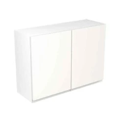 Kitchen Kit J-Pull 1000mm Wall Cabinet - Ultra Matt - White - Flatpacked - FKKJ0515
