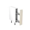 Kitchen Kit J-Pull 150mm Pull Out Base Cabinet - Ultra Matt - Cashmere - Flatpacked - FKKJ0651