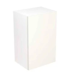 Kitchen Kit Rigid Slab 450mm Wall Cabinet - Super Gloss - White - Pre-Assembled - RKKF0040