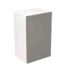 Kitchen Kit Rigid Slab 450mm Wall Cabinet - Super Gloss - Dust Grey - Pre-Assembled - RKKF0340 -Home Kitchen k i kitchen kit rkkf0340