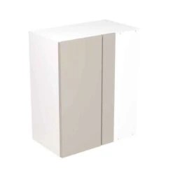 Kitchen Kit Rigid Slab 600mm Blind Corner Wall Cabinet - Ultra Matt - Light Grey - Pre-Assembled - RKKF0716