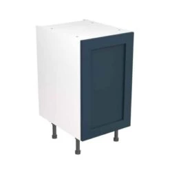 Kitchen Kit Rigid Shaker 450mm Base Cabinet - Ultra Matt - Indigo Blue - Pre-Assembled - RKKH1339