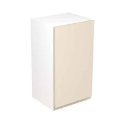 Kitchen Kit Rigid J-Pull 400mm Wall Cabinet - Super Gloss - Cashmere - Pre-Assembled - RKKJ0112