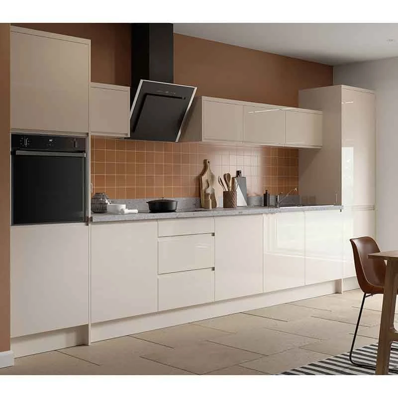 Kitchen Kit Rigid J-Pull 600mm Blind Corner Wall Cabinet - Super Gloss - Cashmere - Pre-Assembled - RKKJ0116 4 Kitchen Kit Rigid J-Pull 600mm Blind Corner Wall Cabinet - Super Gloss - Cashmere - Pre-Assembled - RKKJ0116 - Image 2