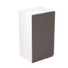 Kitchen Kit Rigid J-Pull 400mm Wall Cabinet - Super Gloss - Graphite - Pre-Assembled - RKKJ0412 2 Kitchen Kit Rigid J-Pull 400mm Wall Cabinet - Super Gloss - Graphite - Pre-Assembled - RKKJ0412 -Home Kitchen k i kitchen kit rkkj0412