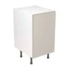 Kitchen Kit Rigid J-Pull 450mm Base Cabinet - Ultra Matt - Light Grey - Pre-Assembled - RKKJ0739