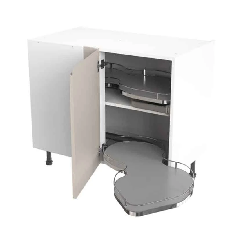 Kitchen Kit Rigid J-Pull 1000mm Blind Corner Base Cabinet With Pull Out Right Cabinet - Ultra Matt - Light Grey - Pre-Assembled - RKKJ0755 3 Kitchen Kit Rigid J-Pull 1000mm Blind Corner Base Cabinet With Pull Out Right Cabinet - Ultra Matt - Light Grey - Pre-Assembled - RKKJ0755