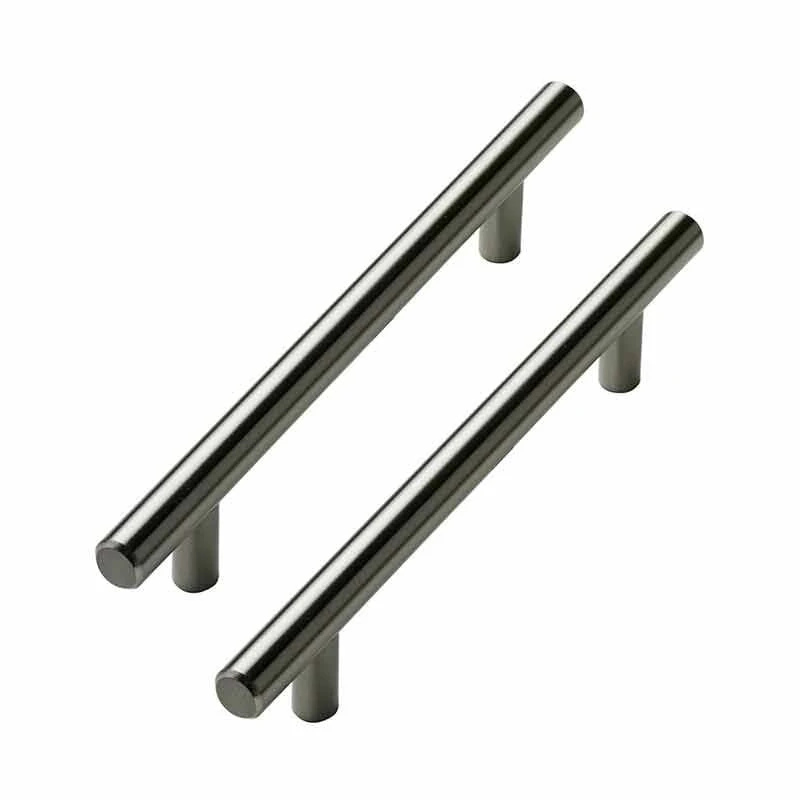 Kitchen Kit 186 T Bar Kitchen Cabinet Handles - Pack Of 2 - Stainless Steel - KKHTBH1 3 Kitchen Kit 186 T Bar Kitchen Cabinet Handles - Pack Of 2 - Stainless Steel - KKHTBH1