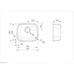 Reginox L183440 OKG Comfort Integrated Kitchen Sink - L18 3440 OKG
