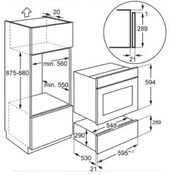 AEG KDK912924M 29cm Warming Drawer - Black -Home Kitchen l a lae99005 4