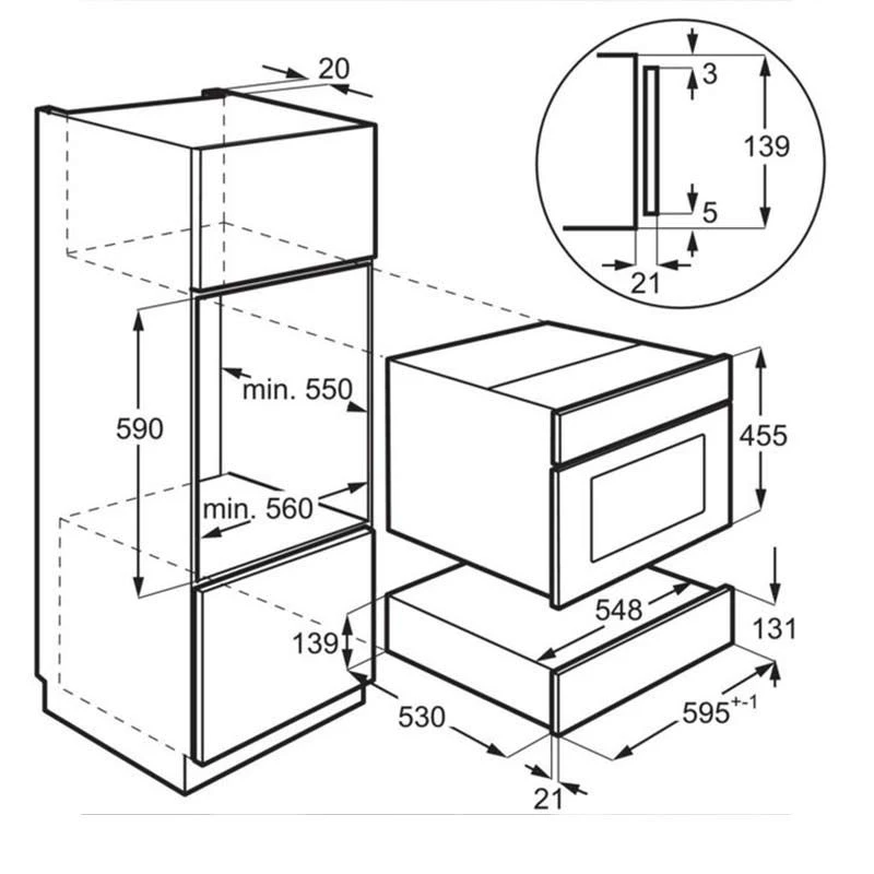 AEG KDK911424M 14cm Warming Drawer - Black Glass & Stainless Steel 9 AEG KDK911424M 14cm Warming Drawer - Black Glass & Stainless Steel - Image 7